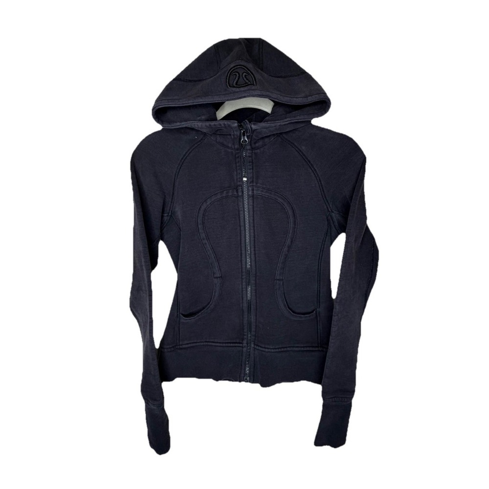 Lululemon Womens Full-Zip Hoodie Black - Size 4